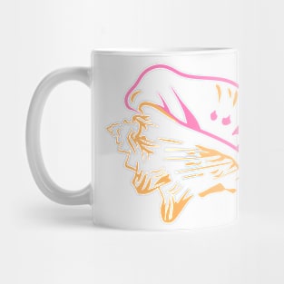 Conch Seashell pink orange Mug